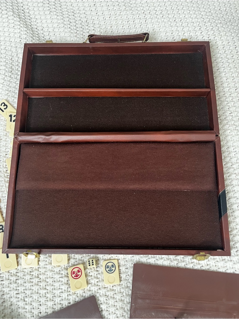 Rummy-O Travel Rummy Game Set Vintage 106 Tiles Game Instructions Carry Case - Picture 9 of 16